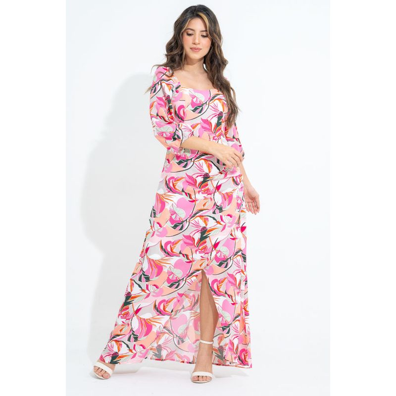 RAGGED - Vestido sunrise Rosado barbie Ragged