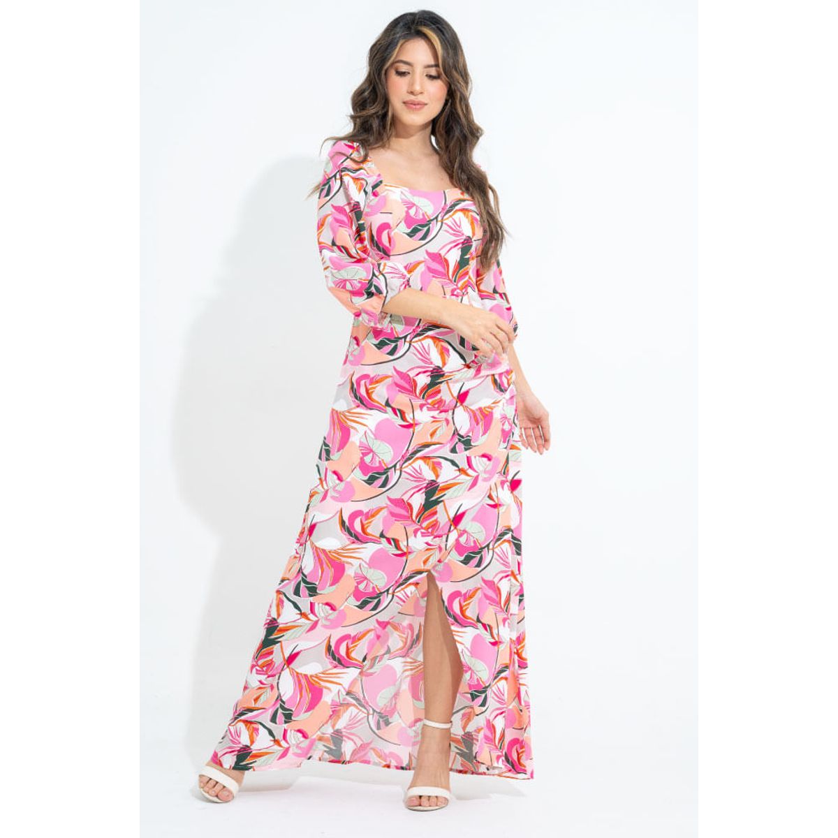RAGGED - Vestido sunrise Rosado barbie Ragged