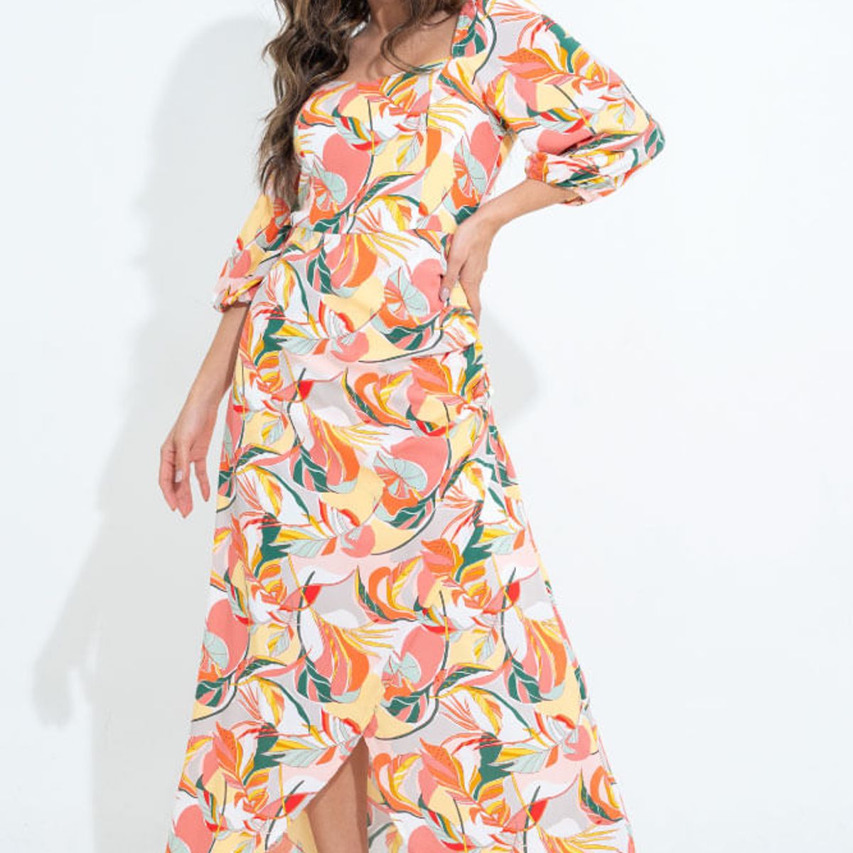 RAGGED - Vestido sunrise Naranja medio Ragged