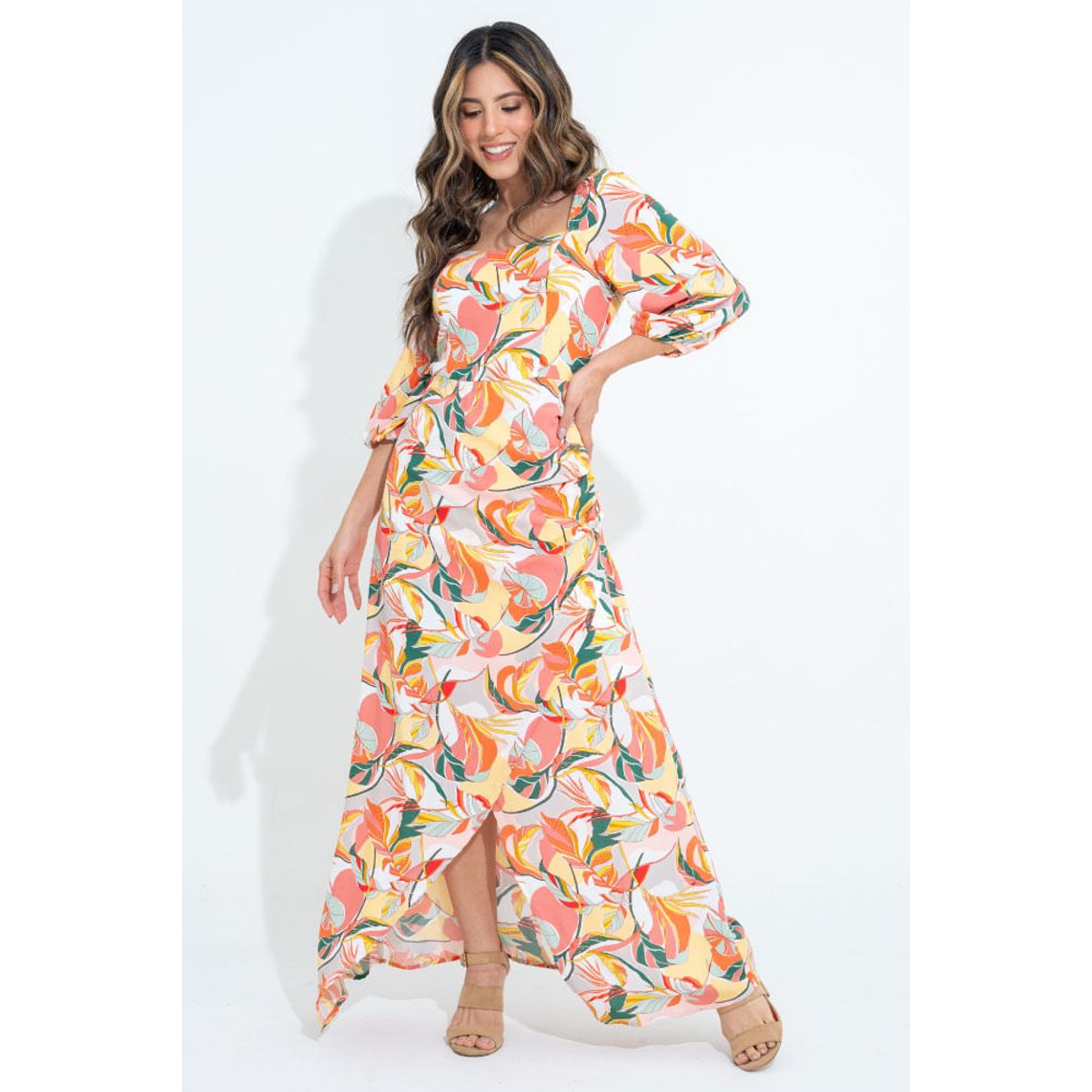 RAGGED - Vestido sunrise Naranja medio Ragged