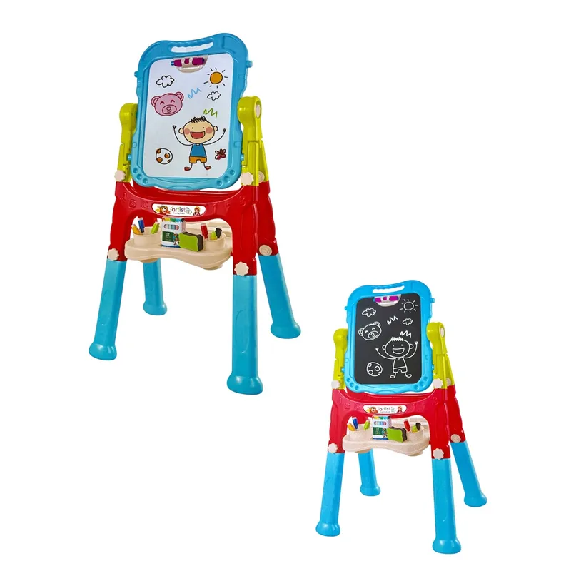 GENERICO - Tablero 2 En 1 Niños  Dibuja A Color Y Tiza Magnético