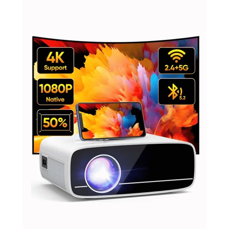 GENERICO - Proyector Mini Videobeam Full Hd Led Portatil 12000 Lm