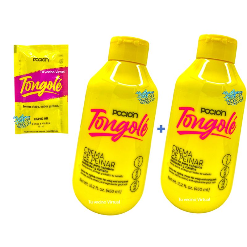 LA POCION - La Pocion crema para peinar Tongole Crespos x2