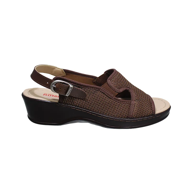 ROMULO - Sandalia Romulo Textil Ajuste Hebilla Para Mujer
