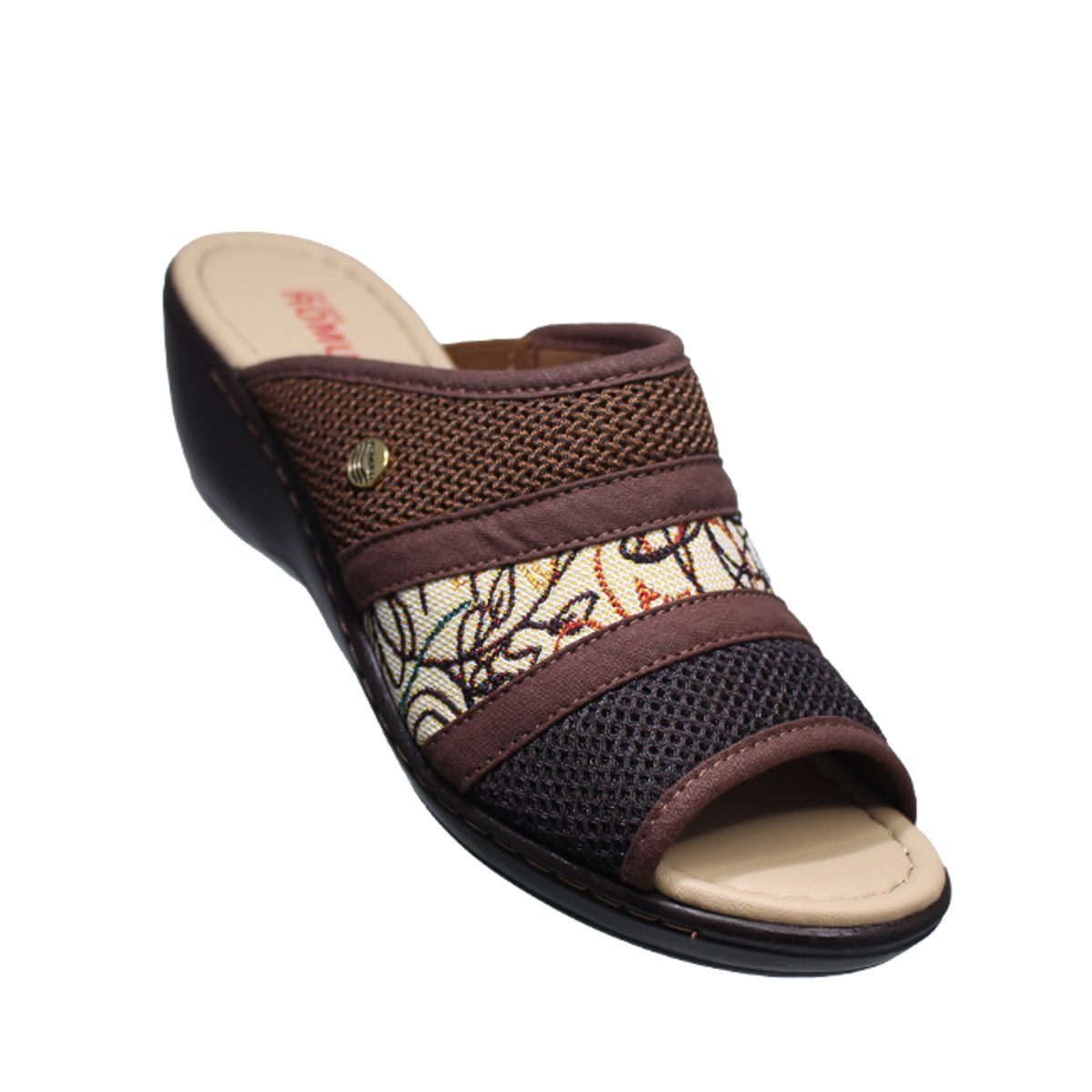 ROMULO - Sandalia Para Mujer Textil Sin Ajuste