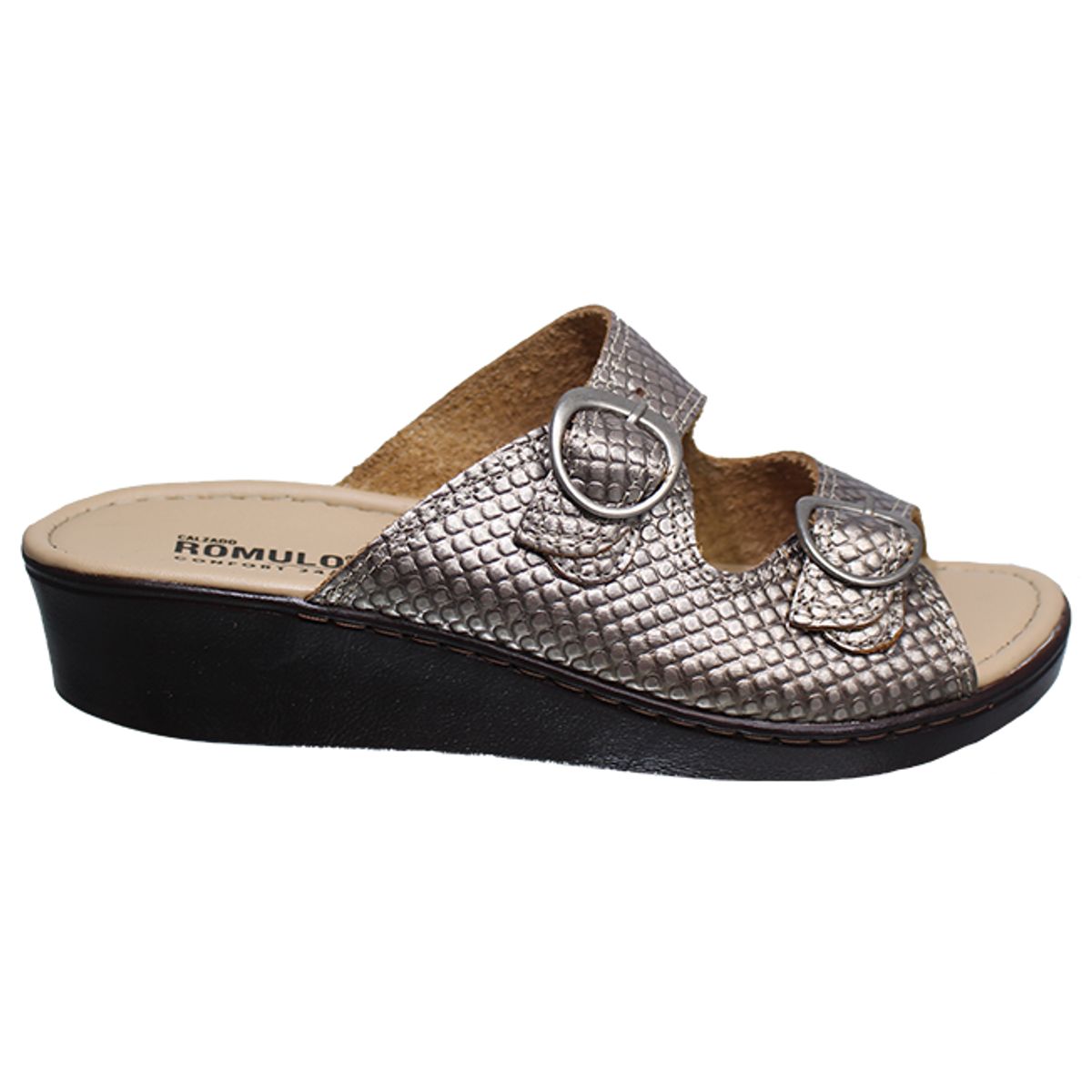ROMULO - Romulo Sandalia Sin Ajuste Cuero Para Mujer