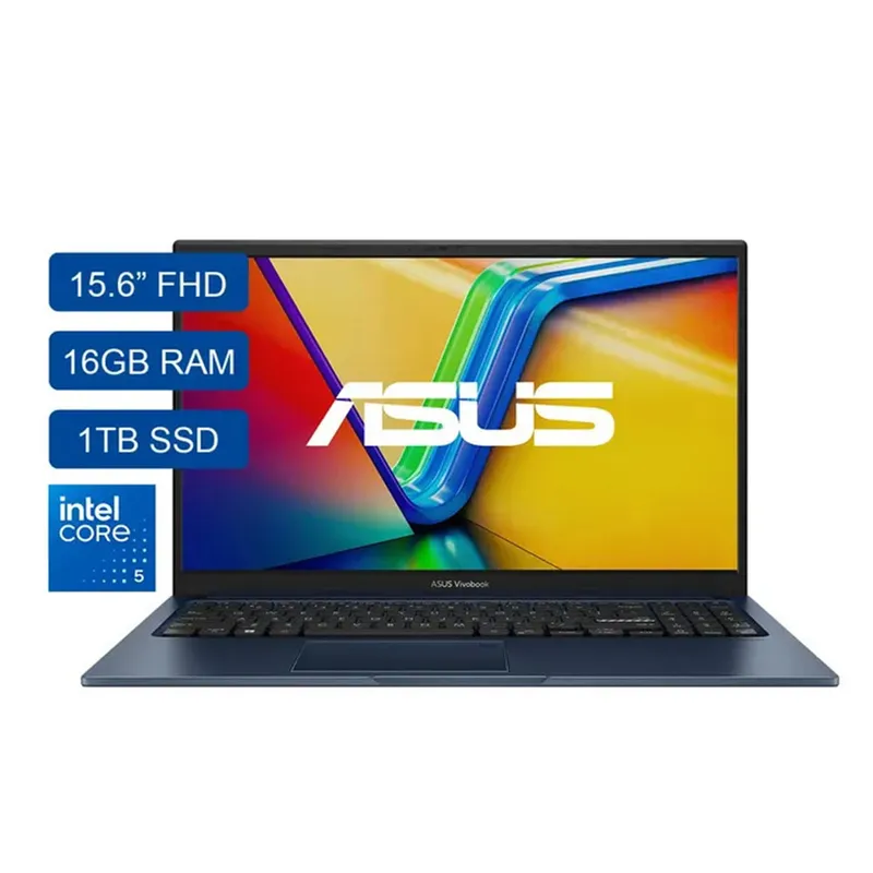 ASUS - Portatil Asus X1504VA-NJ3587 Intel Core 5-120U Ram 16GB Ssd 1TB 156 FHD + Maletin + Mouse