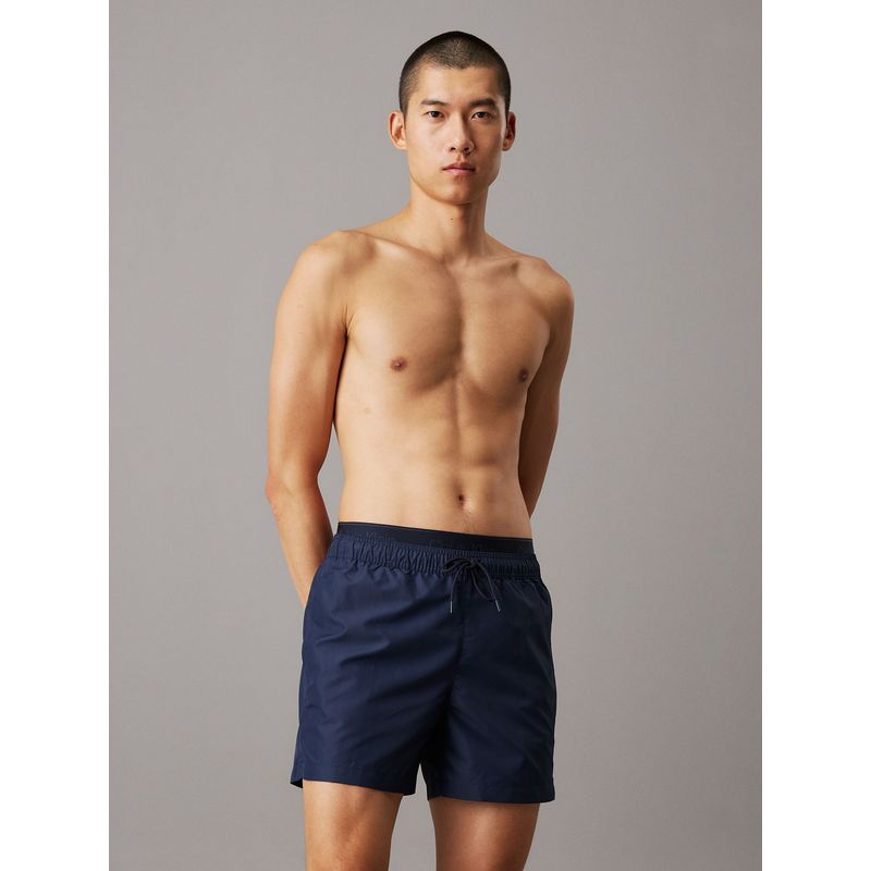 CALVIN KLEIN - Traje azul de baño corto con cinturilla doble - CK Meta Legacy Calvin Klein