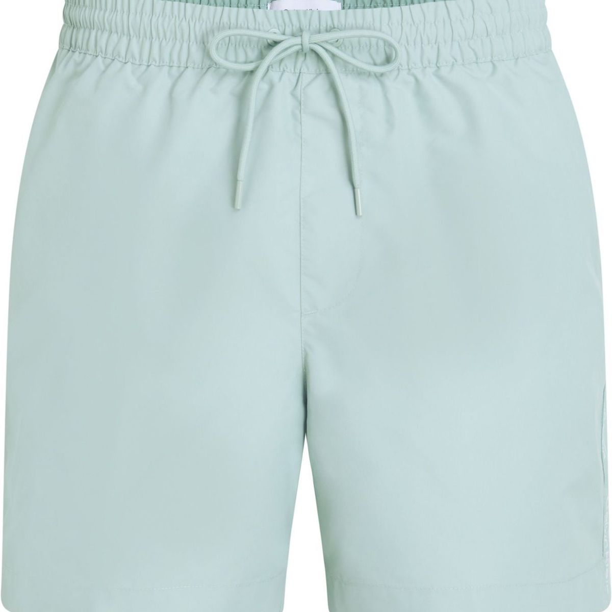 CALVIN KLEIN - Traje celeste de baño de largo medio con cordón - Logo Tape Calvin Klein