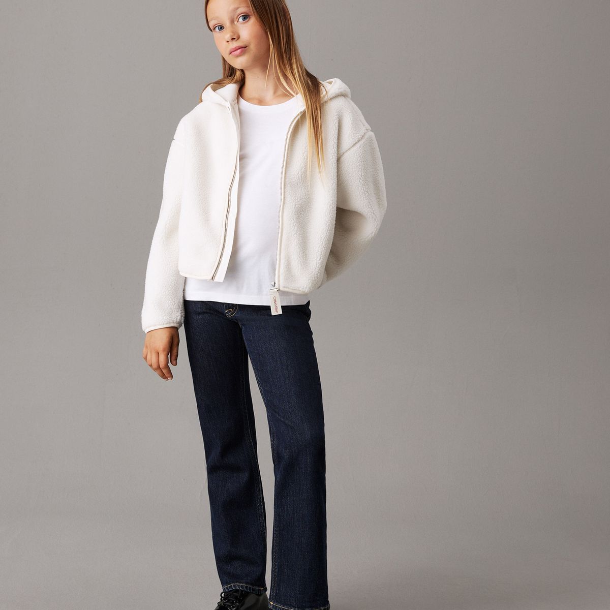 CALVIN KLEIN - Mid azul Rise Straight jeans Calvin Klein