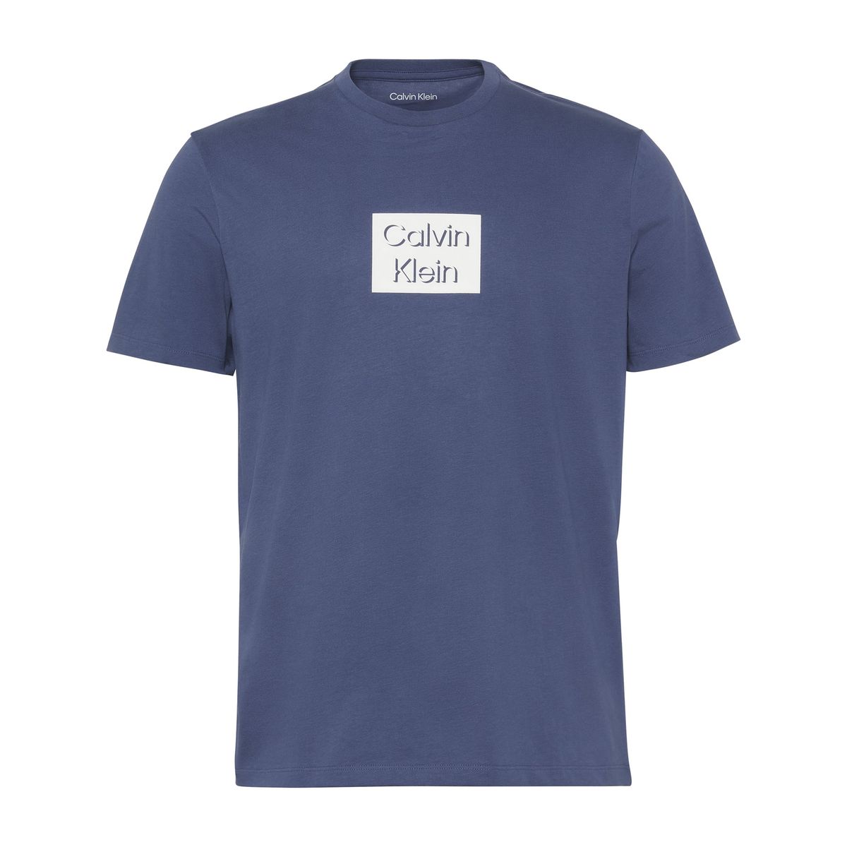 CALVIN KLEIN - Camiseta azul White Bogo Graphic Crewneck Calvin Klein