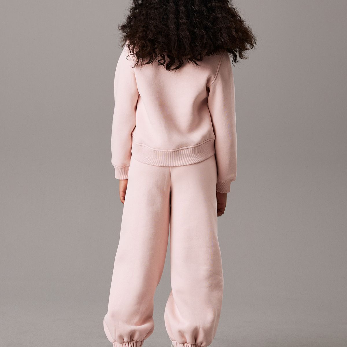 CALVIN KLEIN - Pantalón Rosado de Chánal en Felpa Holgado Calvin Klein