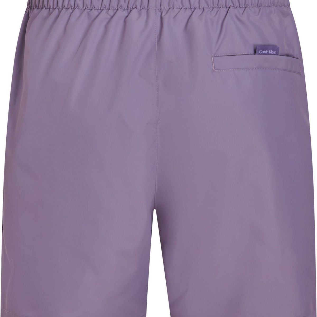 CALVIN KLEIN - Traje morado de baño de largo medio con cordón - Logo Tape Calvin Klein