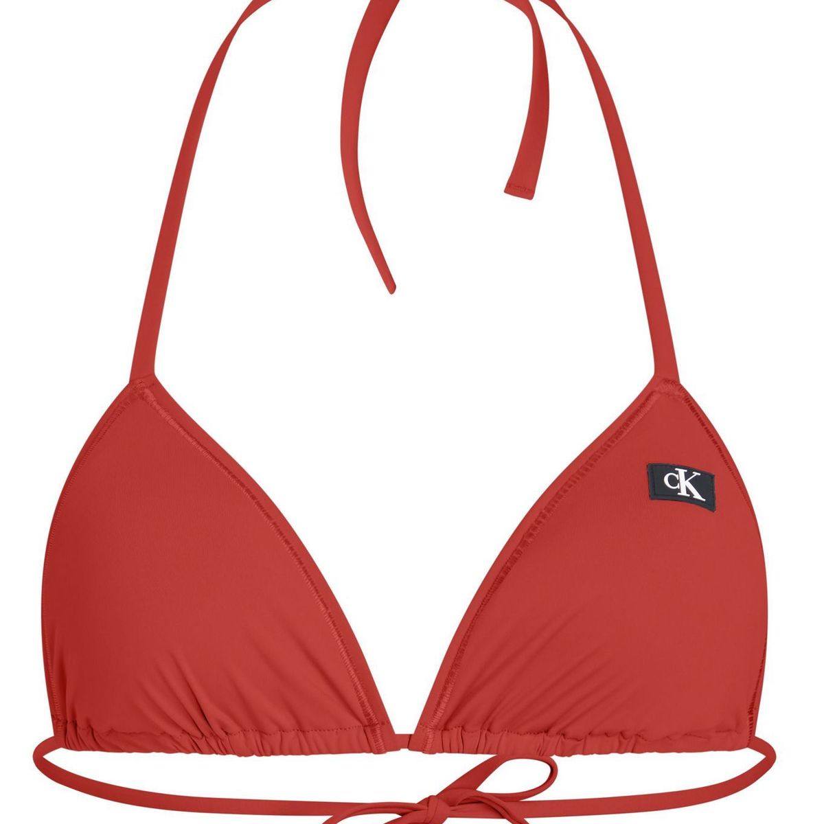 CALVIN KLEIN - Parte rojo de arriba de bikini de triángulo - CK Monogram Calvin Klein