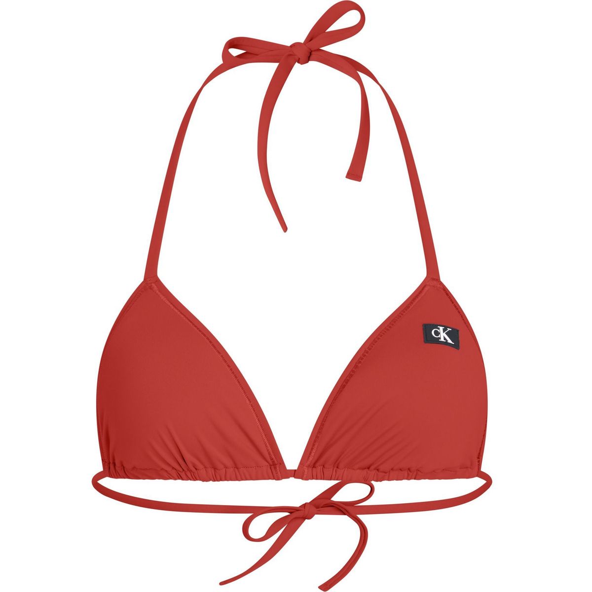 CALVIN KLEIN - Parte rojo de arriba de bikini de triángulo - CK Monogram Calvin Klein