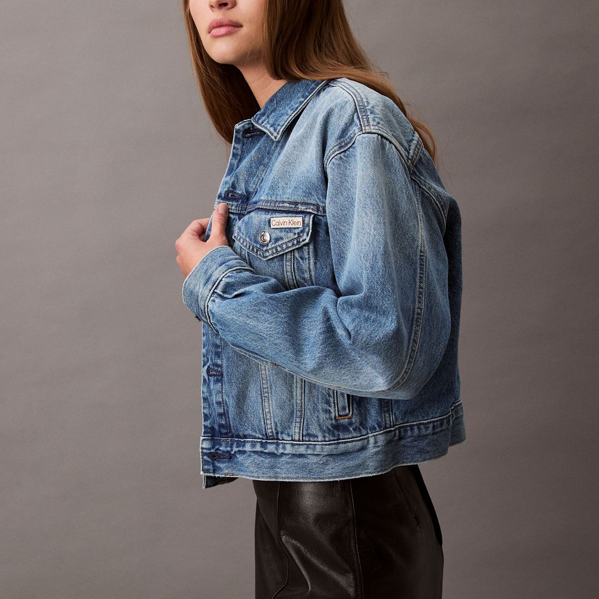 CALVIN KLEIN - Chaqueta azul denim 90s Calvin Klein