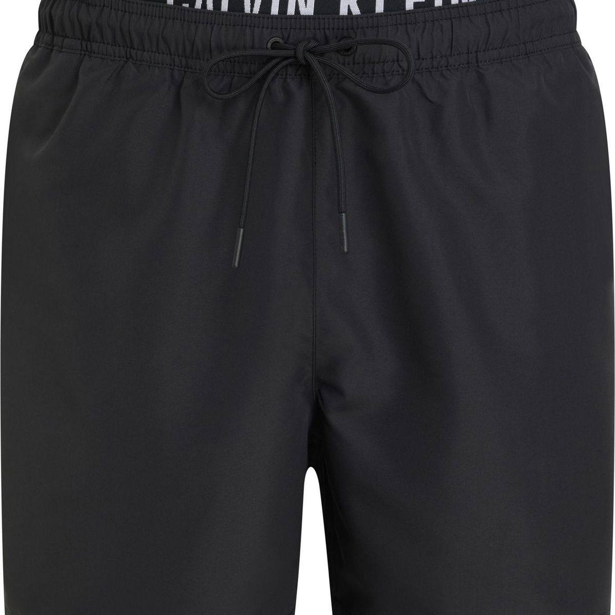 CALVIN KLEIN - Traje negro de baño corto con cinturilla doble - Intense Power Calvin Klein