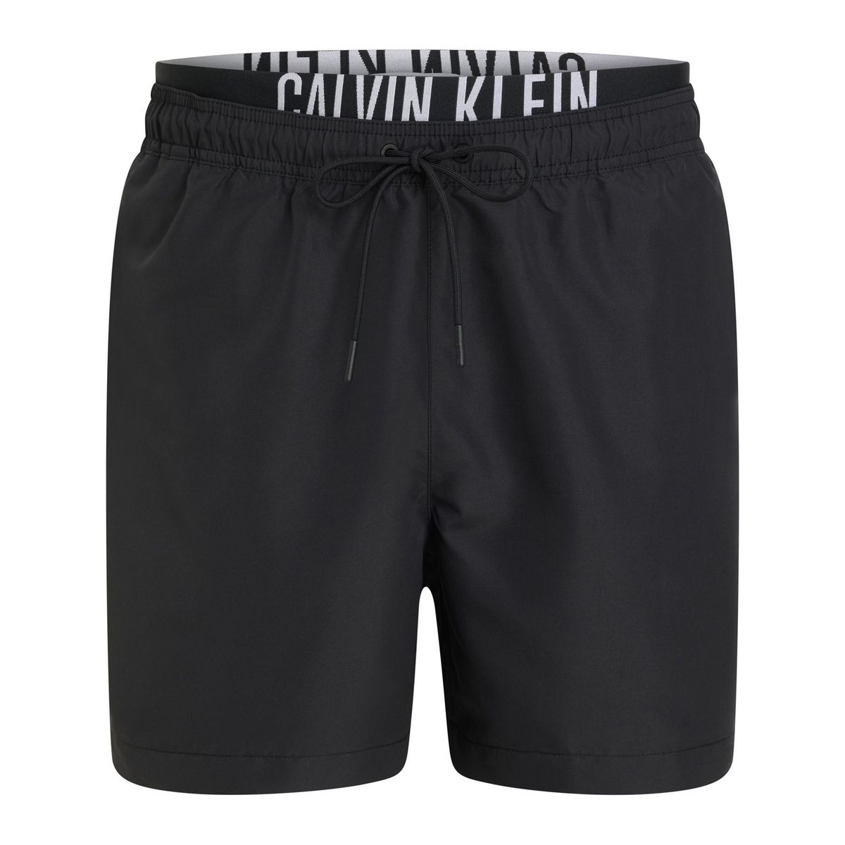 CALVIN KLEIN - Traje negro de baño corto con cinturilla doble - Intense Power Calvin Klein