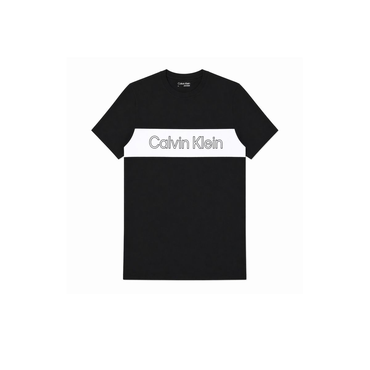 CALVIN KLEIN - Camiseta negra iconic con logo en bloque Calvin Klein