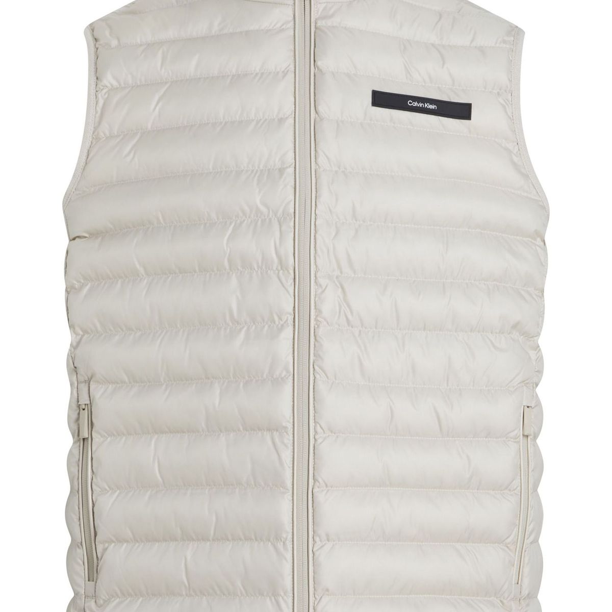 CALVIN KLEIN - Chaleco beige acolchado plegable Calvin Klein