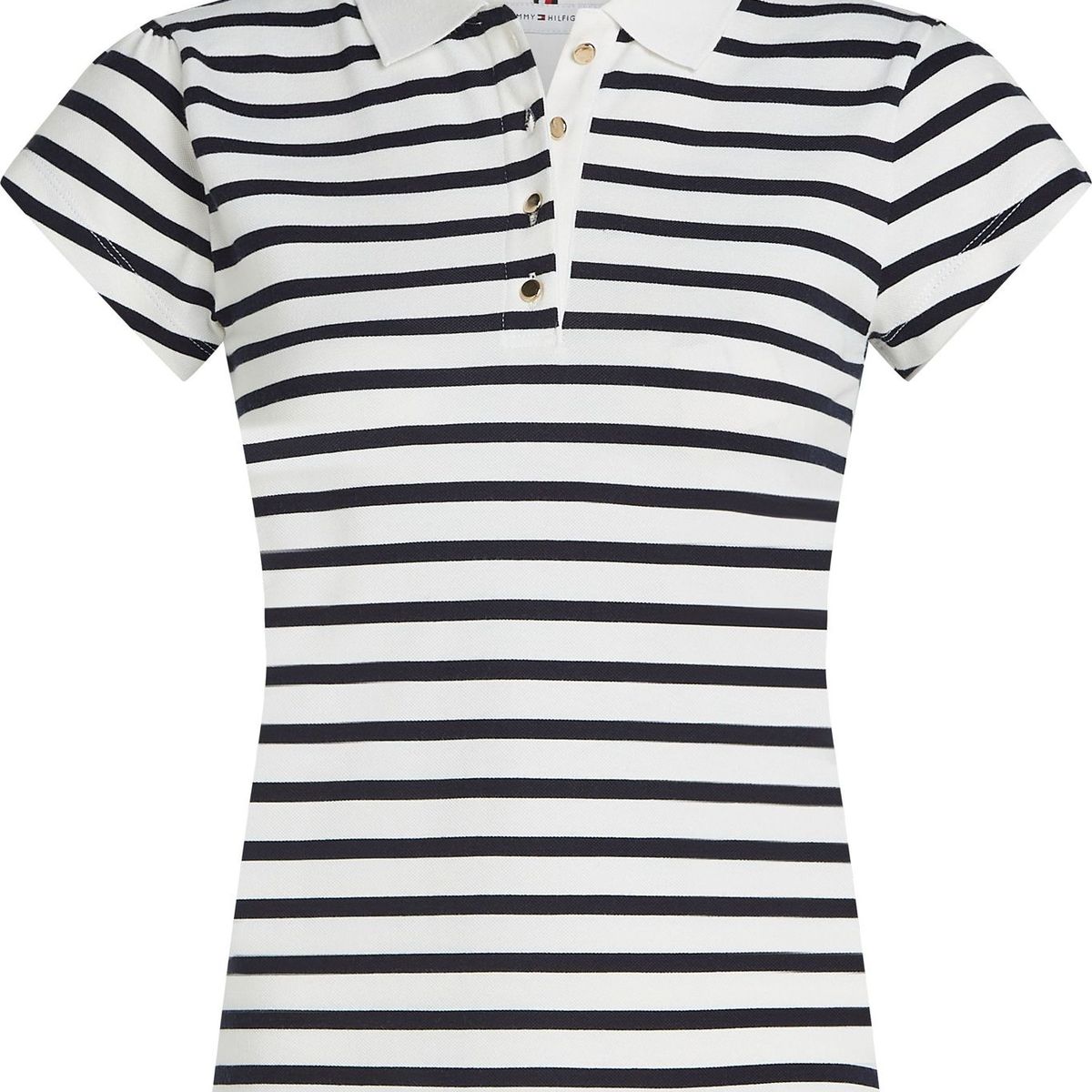 TOMMY HILFIGER - Polo blanco con estampado de estrellas Tommy Hilfiger