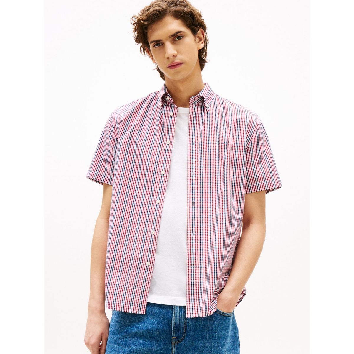TOMMY HILFIGER - Camisa multicolor Americana de manga corta Tommy Hilfiger