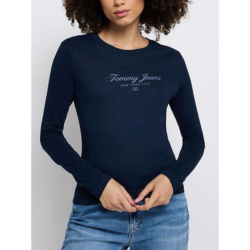 TOMMY HILFIGER - Camiseta multicolor de cuello redondo de corte slim Tommy Jeans