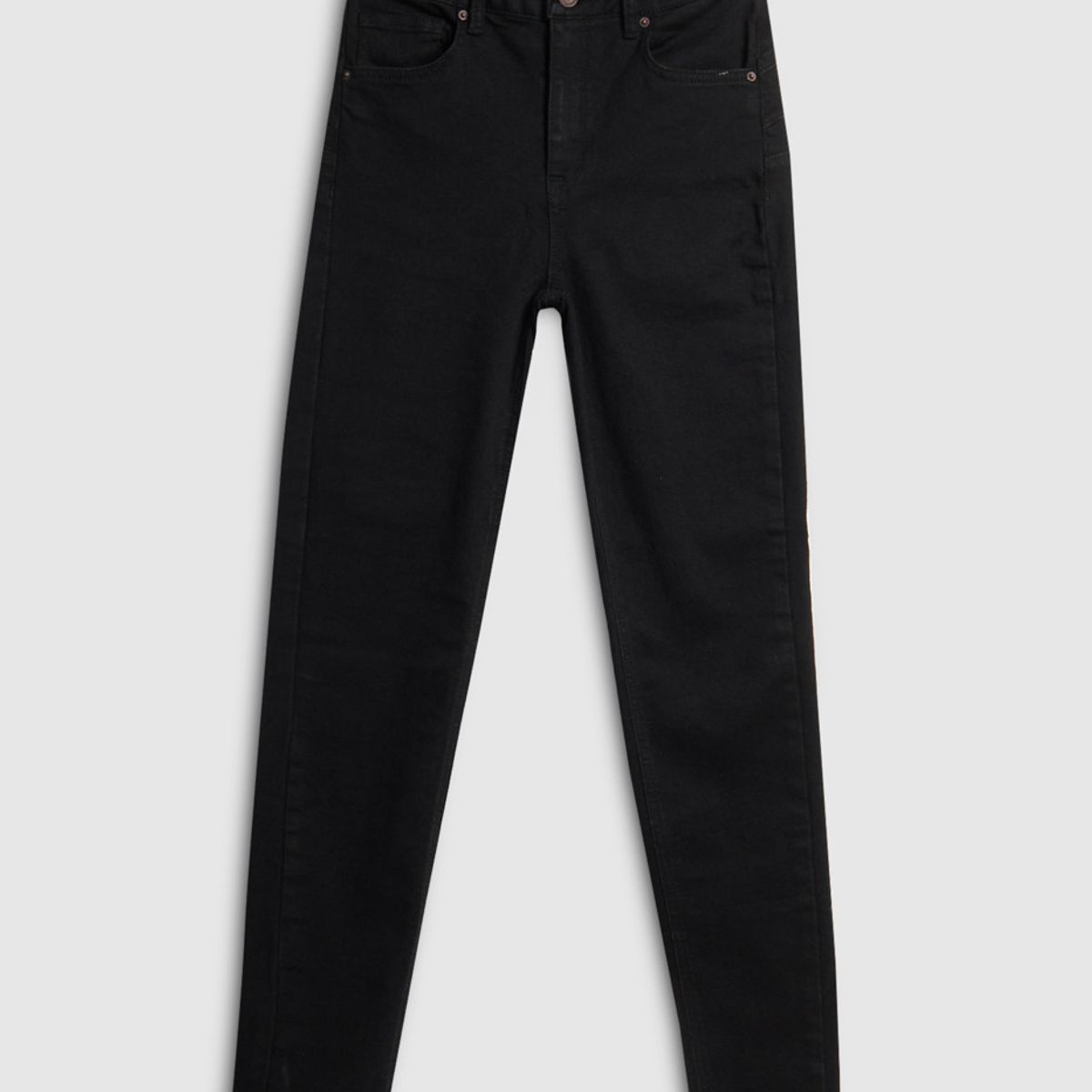 KOAJ - KOAJ Jean negro con efecto push up, realce y tiro alto Mujer