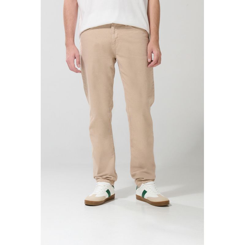 KOAJ - KOAJ Jean slim ceñido kaki claro con tiro bajo y bolsillos Hombre