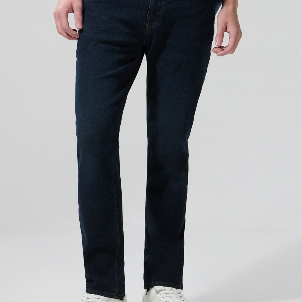KOAJ - KOAJ Jean tiro bajo straight leg azul intenso con bota rect Hombre