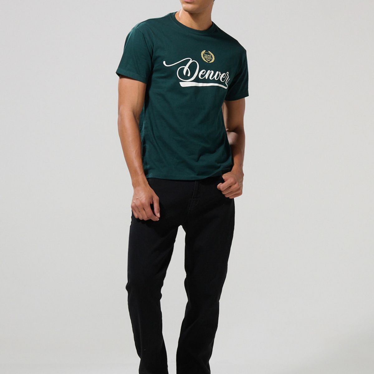 KOAJ - KOAJ Jean straight leg bota recta negro con tiro bajo