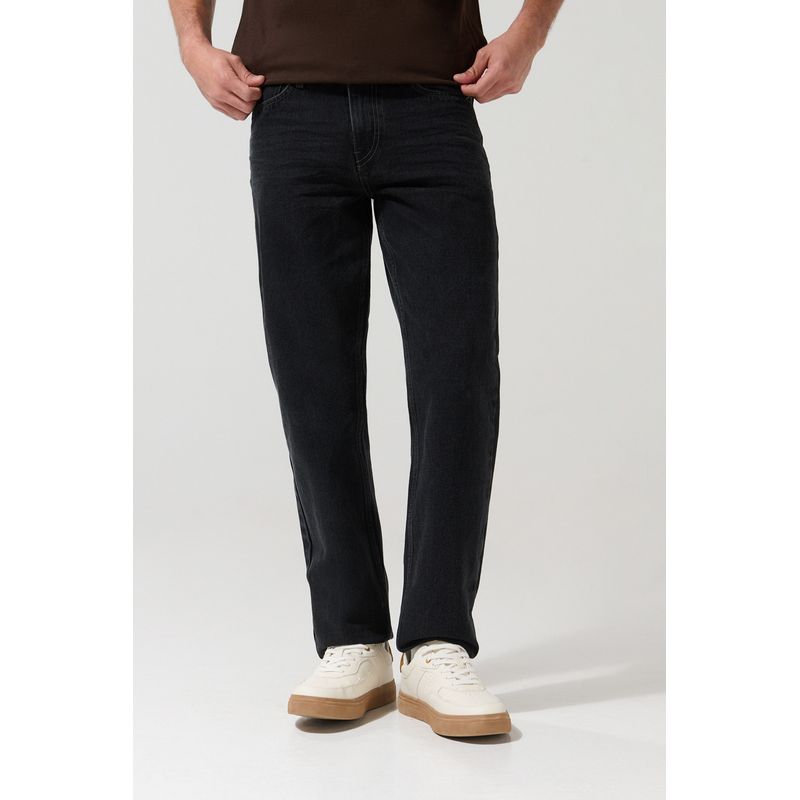 KOAJ - KOAJ Jean 90´S tiro bajo con bota recta gris y bolsillos