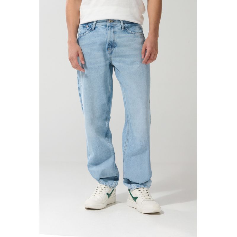KOAJ - KOAJ Jean 90´S azul claro con cremallera, bota recta y tiro