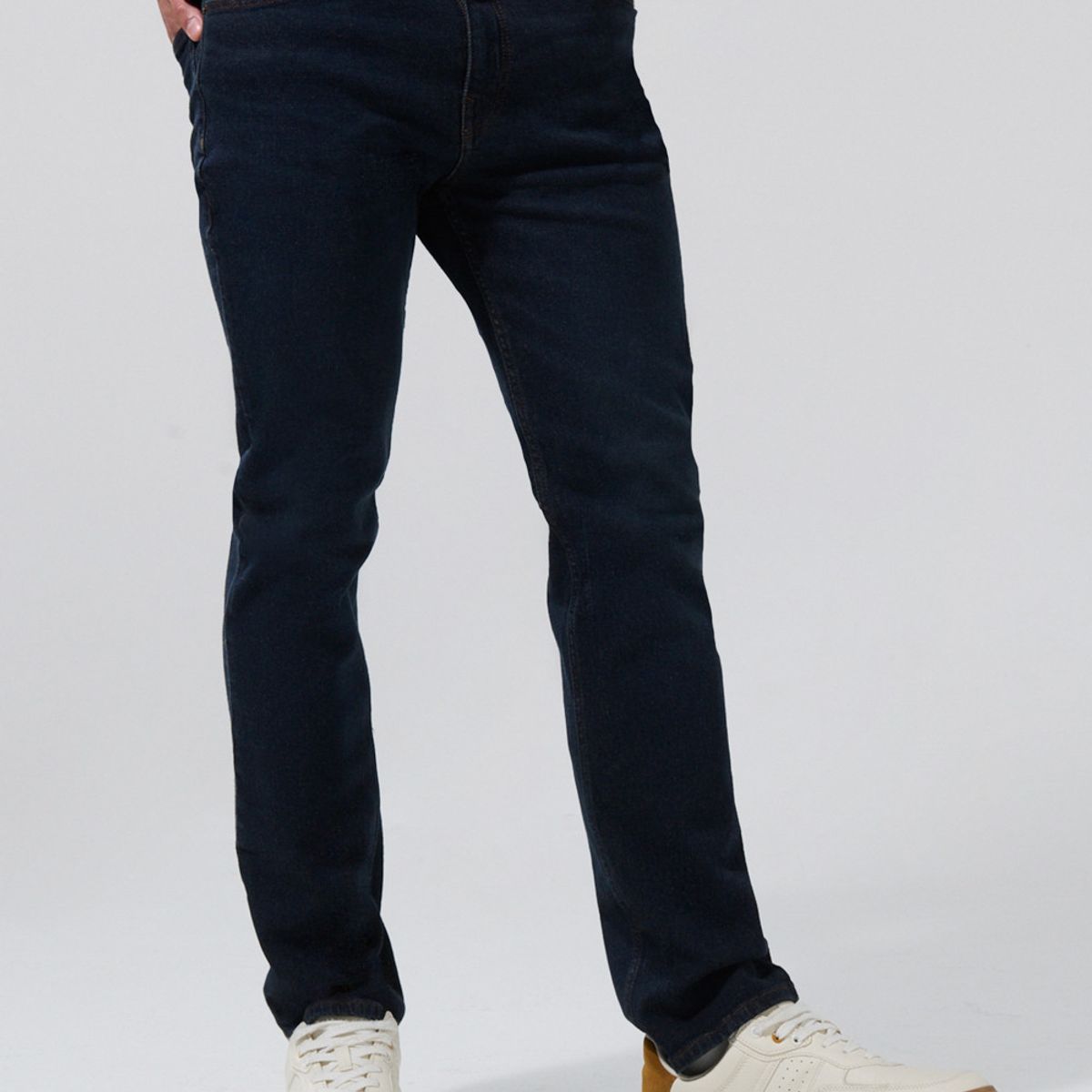 KOAJ - KOAJ Jean azul intenso straight leg con bota recta y tiro b Hombre