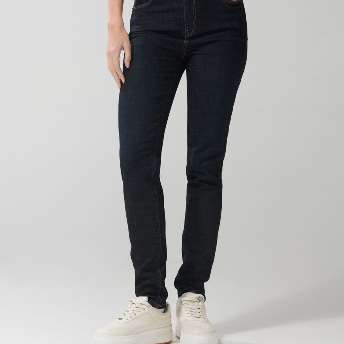 KOAJ - KOAJ Jean tiro alto jegging azul ceñido con tiro súper alto Mujer