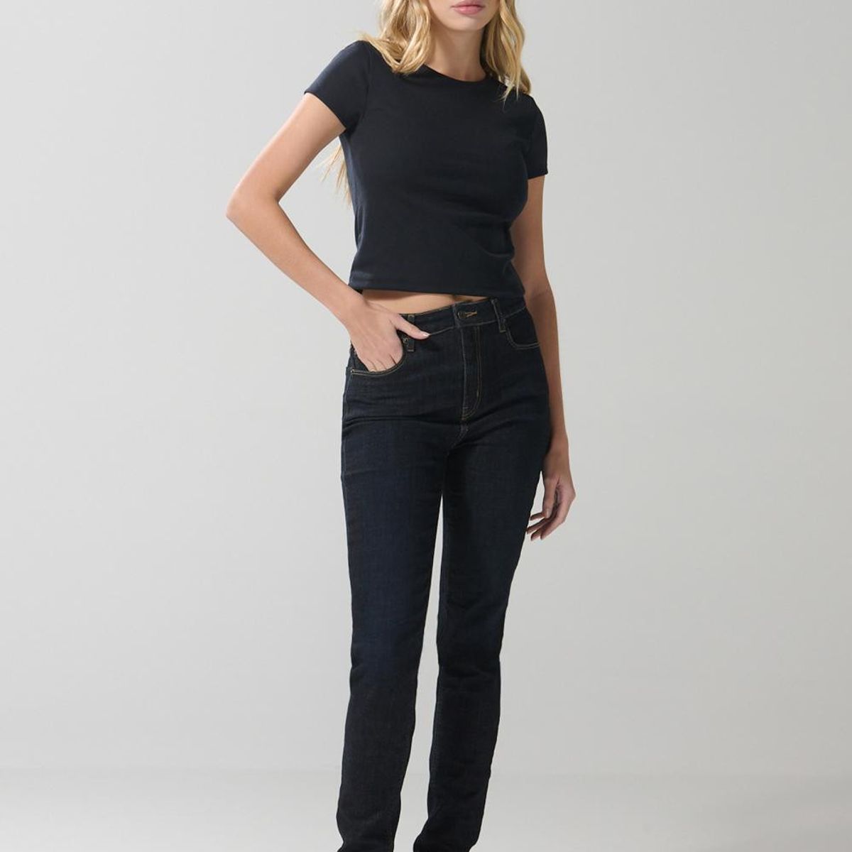 KOAJ - KOAJ Jean tiro alto jegging azul ceñido con tiro súper alto Mujer