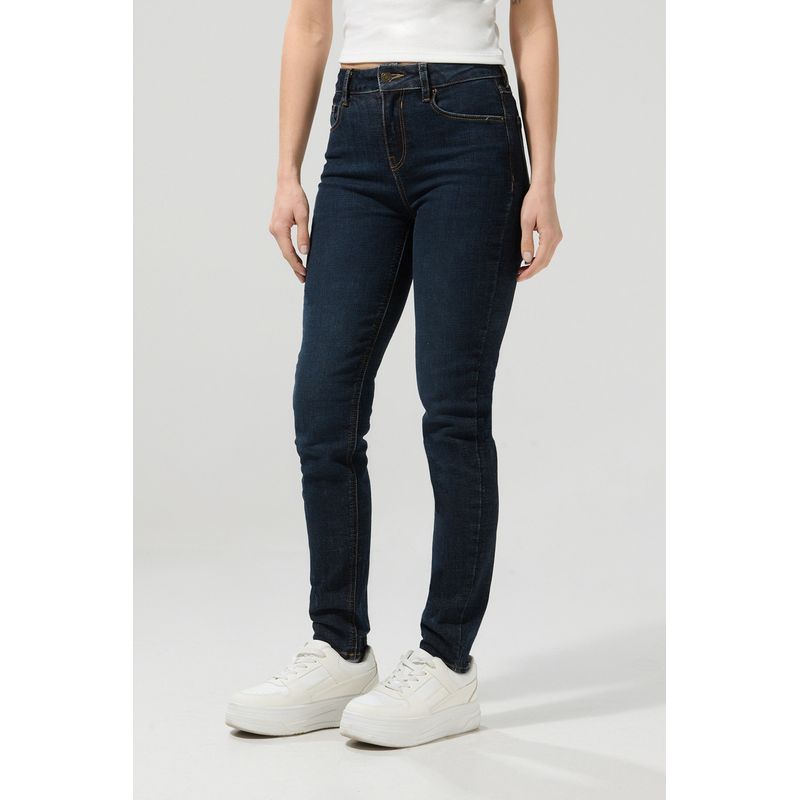KOAJ - KOAJ Jean azul intenso tipo jegging ceñido con tiro alto