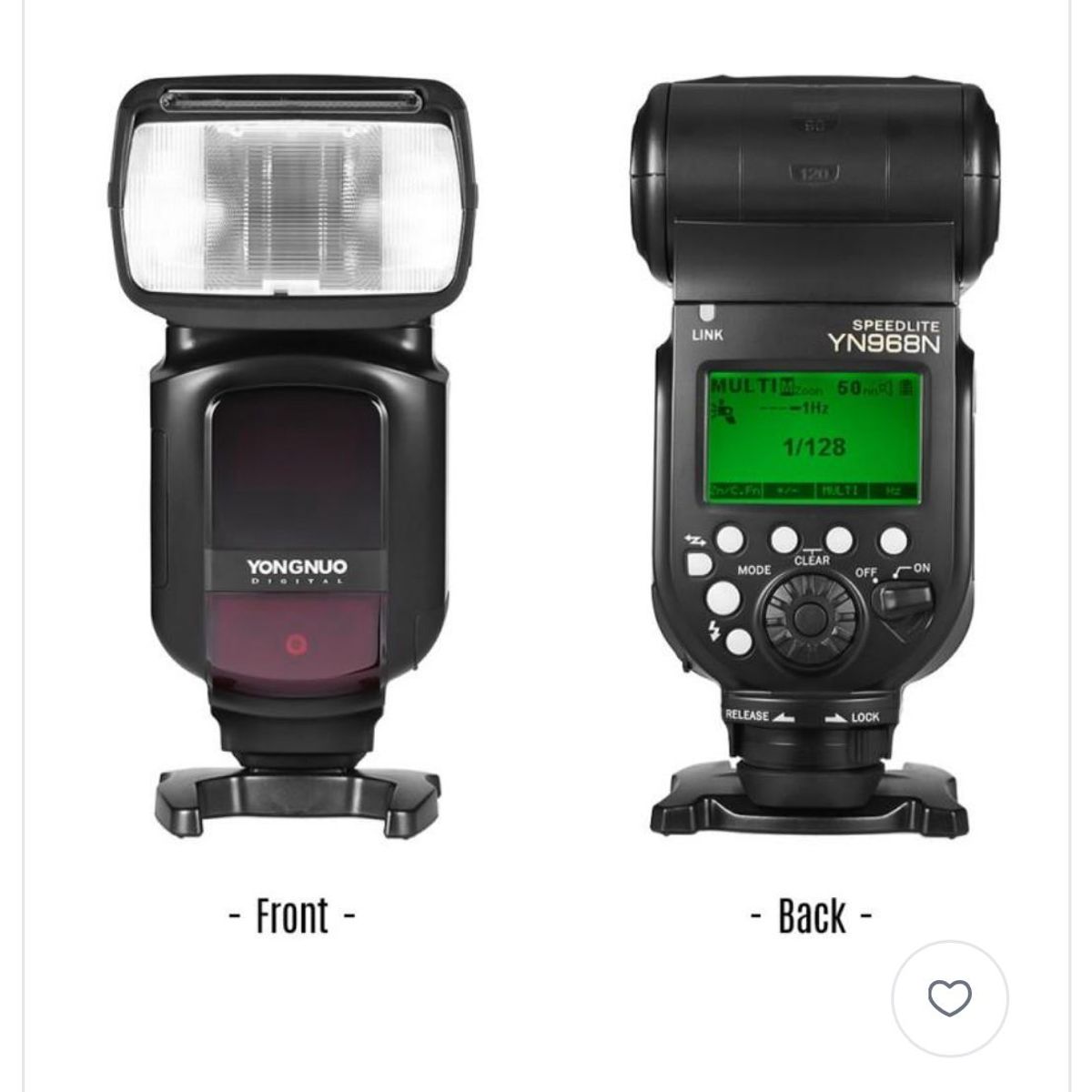 YONGNUO - Yongnuo YN968N TTL Para Nikon Camara Flash Inalambrico