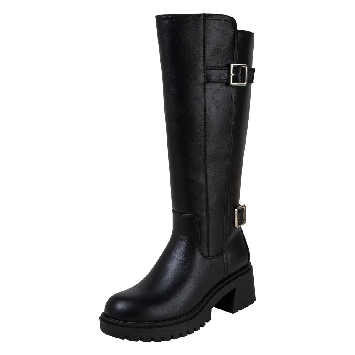 GENERICO - Botas De Moto Auntie Para Mujer Negro Brash 199822