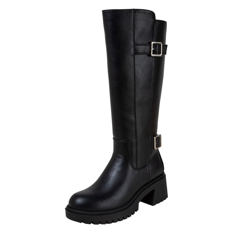 GENERICO - Botas De Moto Auntie Para Mujer Negro Brash 199822