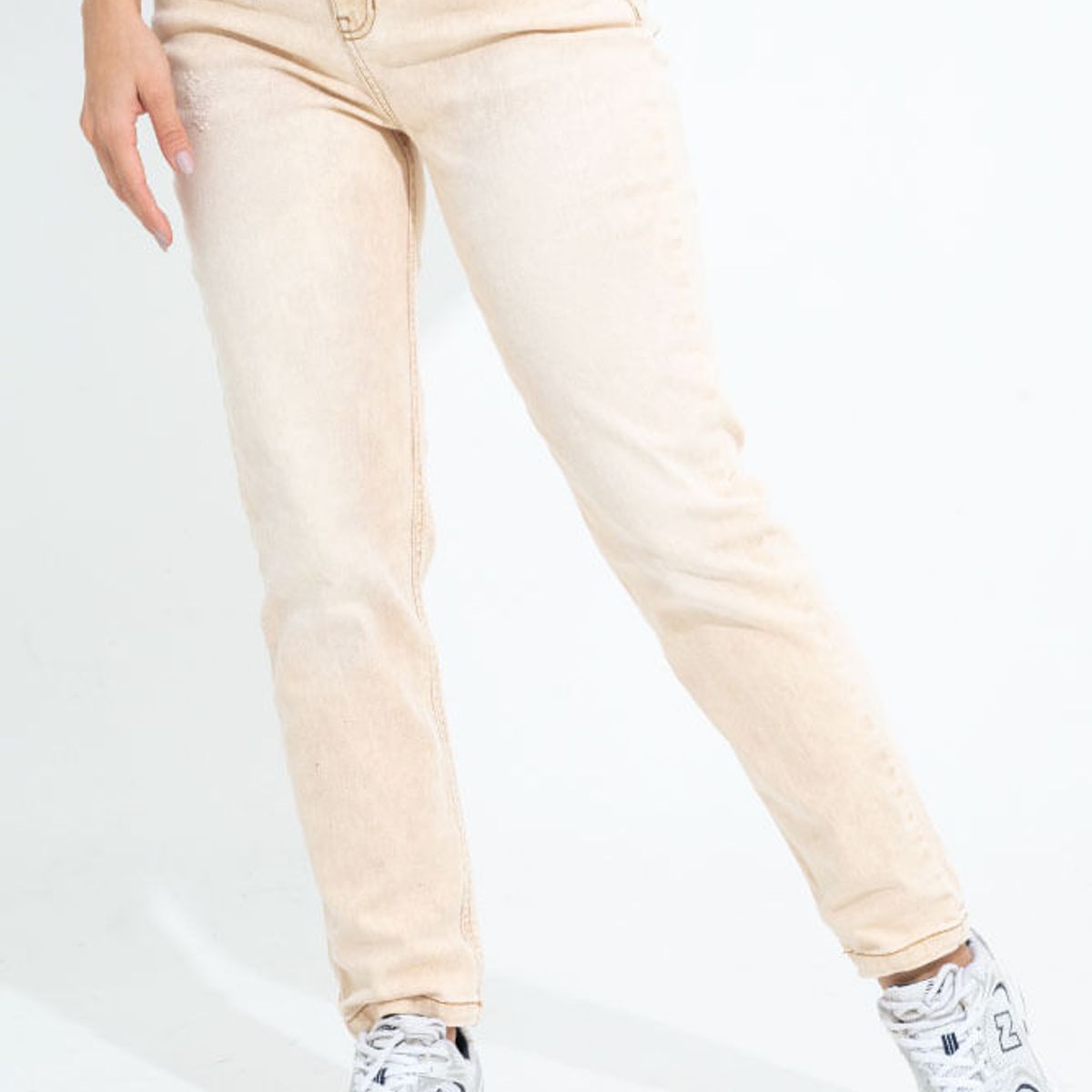 RAGGED - Jeans mom desert Cafe medio Ragged