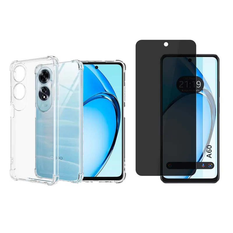 GENERICO - Funda Airbag Antichoque + Hidrogel Antiespia Para Oppo A60