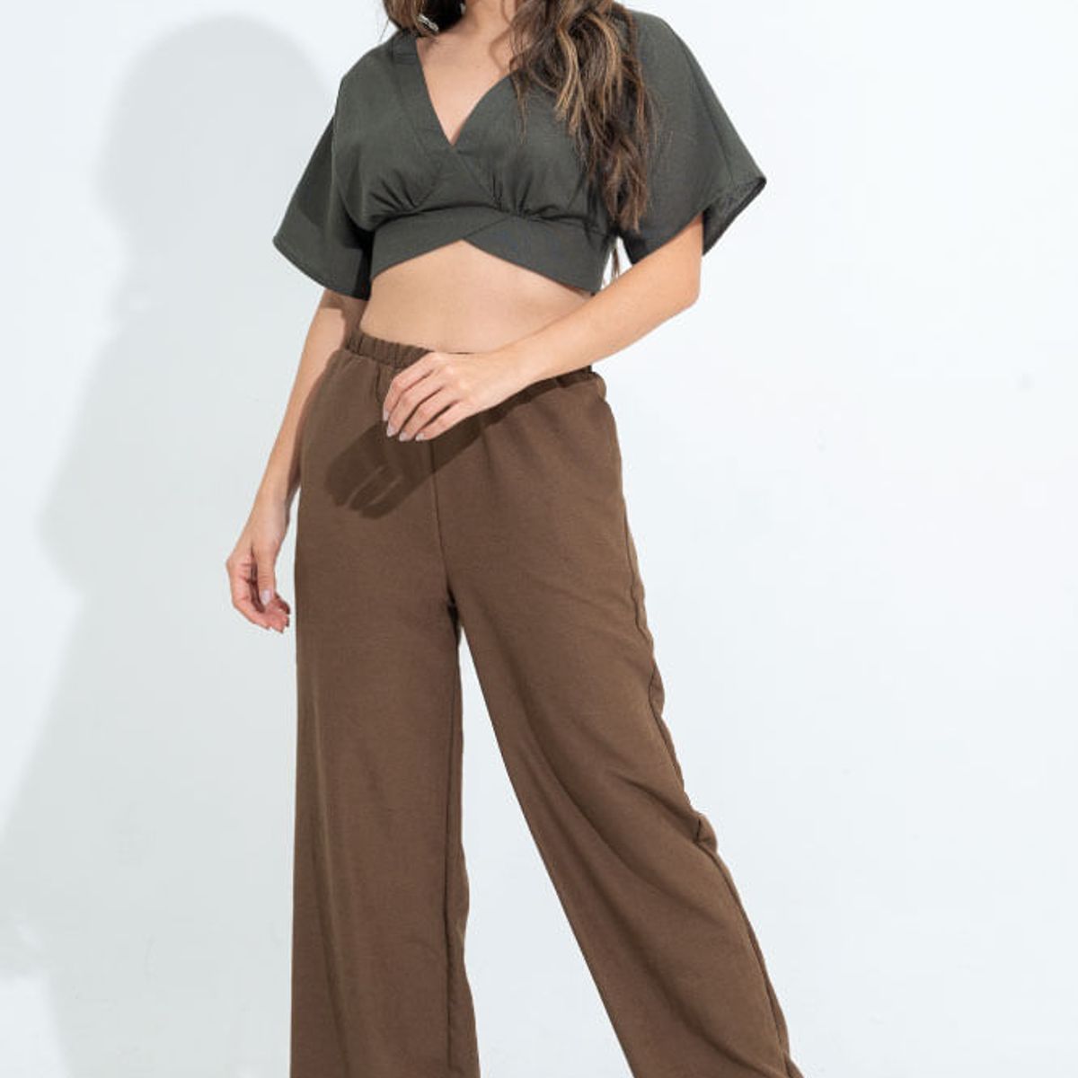 RAGGED - Pantalon ghindy Cafe puro Ragged