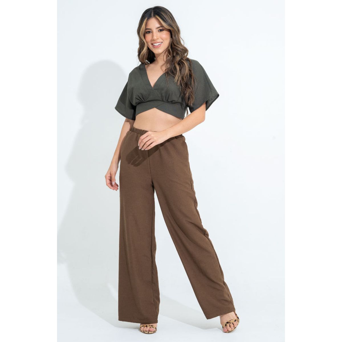 RAGGED - Pantalon ghindy Cafe puro Ragged