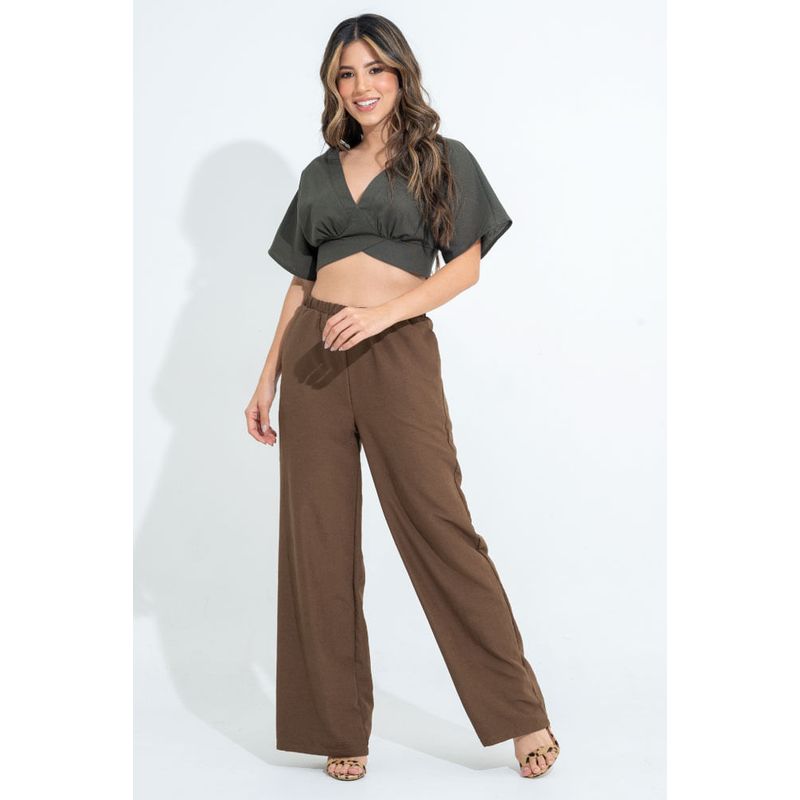 RAGGED - Pantalon ghindy Cafe puro Ragged