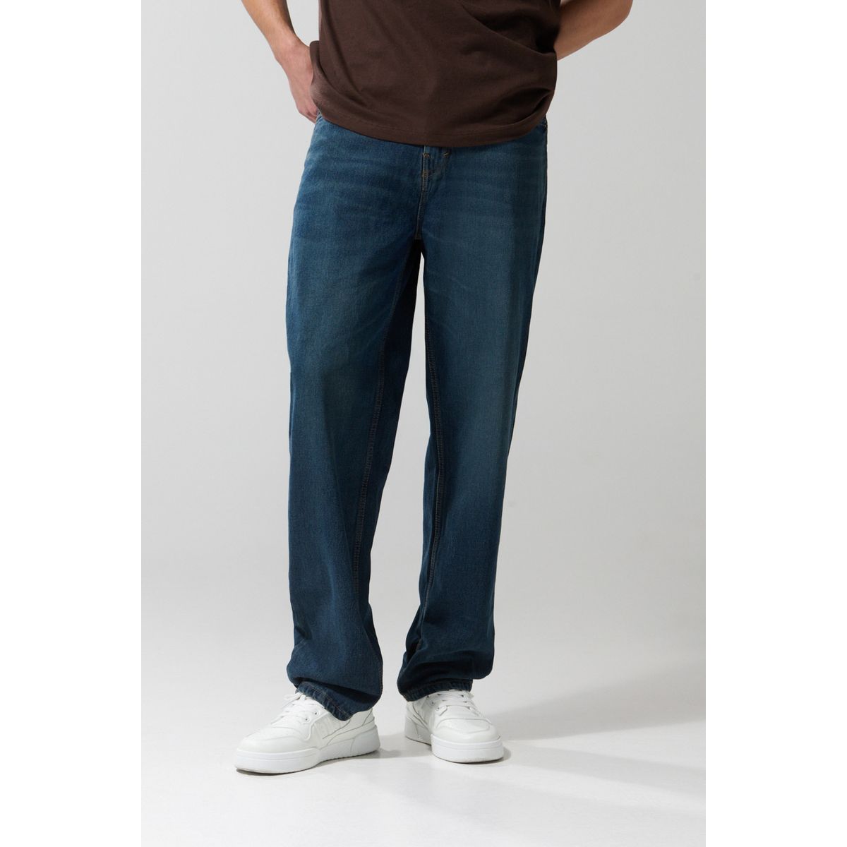 KOAJ - KOAJ Jean 90´S azul oscuro con tiro medio, bota ancha y bols