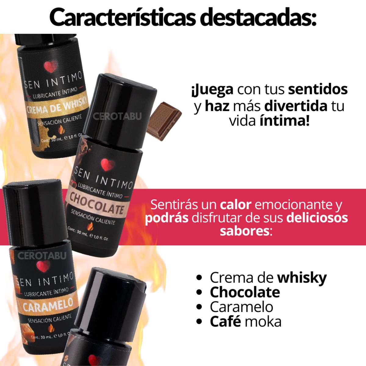 SEN INTIMO - Lubricante Caliente Sen Intimo Crema De Whisky x 30ml