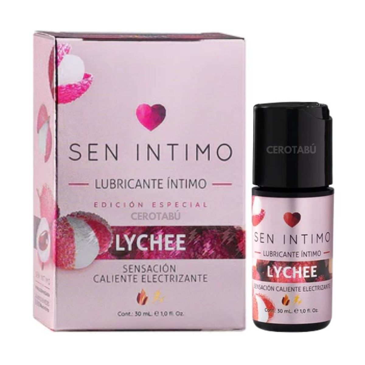 SEN INTIMO - Lubricante Caliente Electrizante Sen Intimo Lychee 30 mL