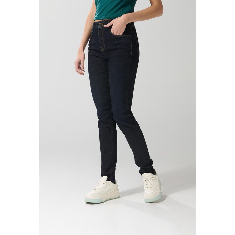 KOAJ - KOAJ Jean Jegging tiro alto azul claro Mujer