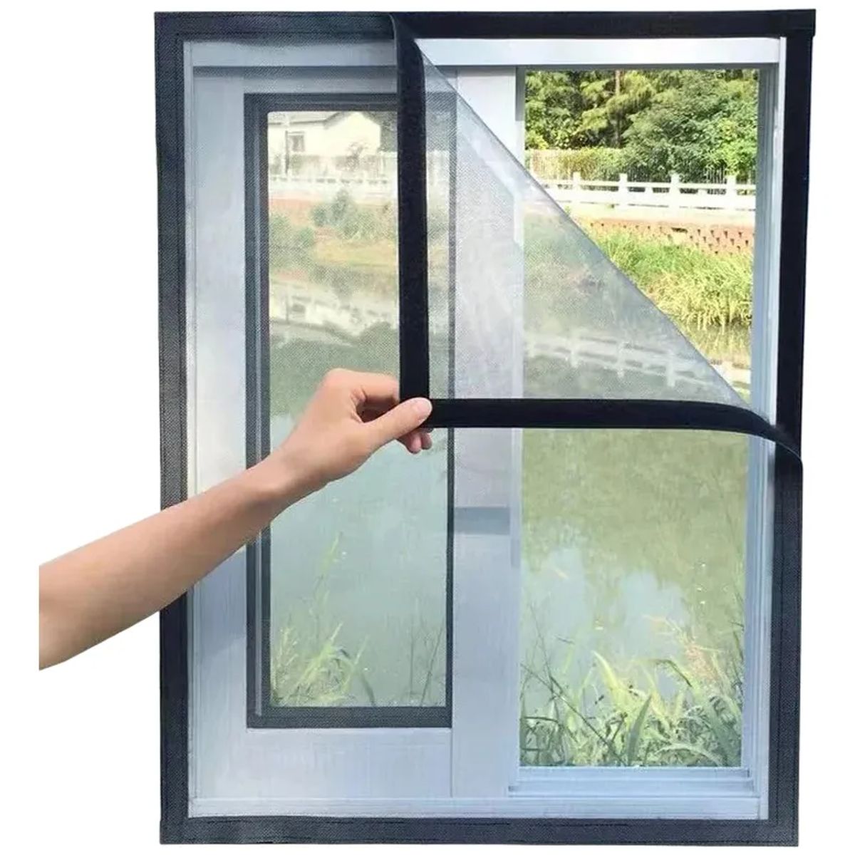 GENERICO - Cortina Mosquitera Cubre Ventanas Puertas Malla Protege Casa